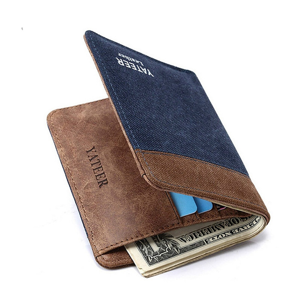 Bifold Luxury Men Wallet Genuine Leather Wallet Designer 