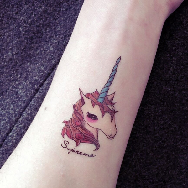 2PC Cute Animal Unicorn Horse Tattoo Body Stickers | Wish