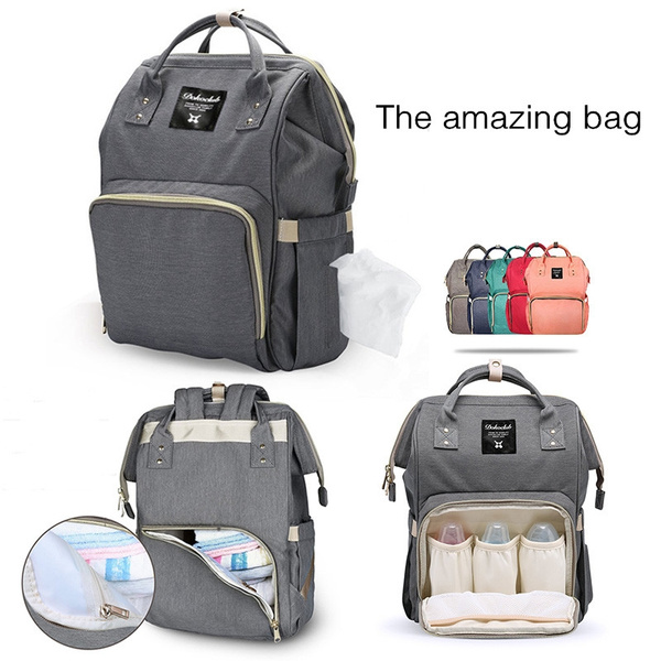 large capacity backpack diaper bag