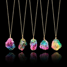 goldplated, rainbow, quartz, Jewelry
