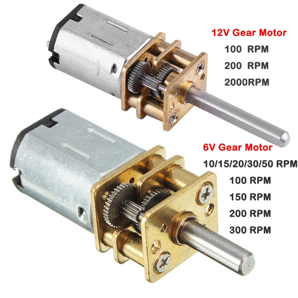 DC 6v-12v 5rpm ~ 10rpm Metal Gear Slow Low Speed Motor-angle reduction gearbox
