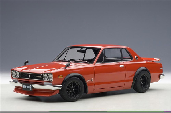 Nissan Skyline GT-R (KPGC10) Tuned Version Red 1/18 Diecast Model
