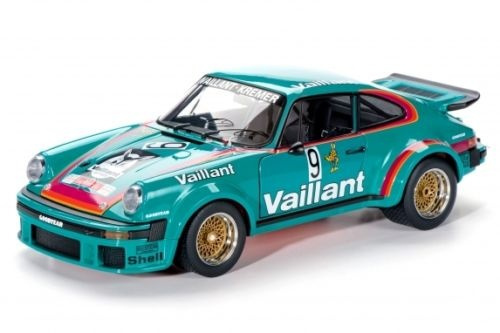 Porsche 934 RSR Vaillant #9 Green 1/18 Diecast Model Car by Schuco