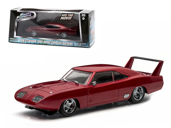 Dom's 1969 Dodge Charger Daytona Maroon Fast and Furious 6