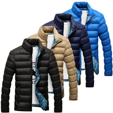 Jacket, Plus Size, Winter, solidcolorcoat