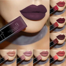 Women Waterproof Makeup Lipstick Lip Gloss Long Lasting Pigment Metallic Nude Matte Liquid Lipstick 