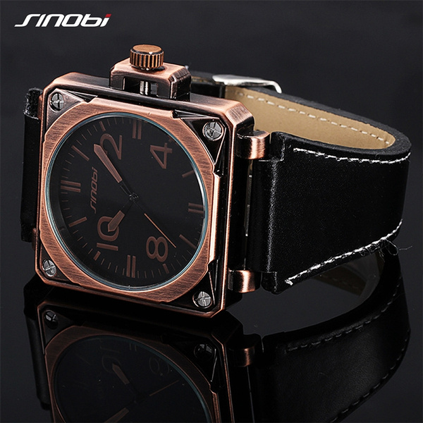 square aviator watch