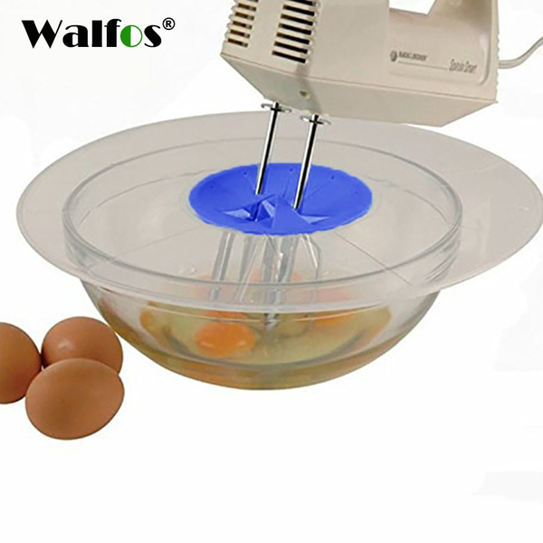 Whisking cover - splatter guard for baking and cooking