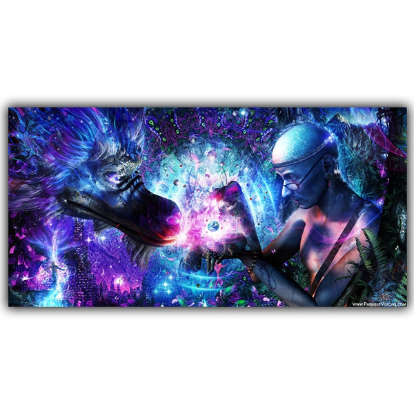 Psychedelic Trippy Abstract Art Poster Soul Universe Time Cameron Gray Spiritual Art Of Home Decor Silk Print Poster Wish