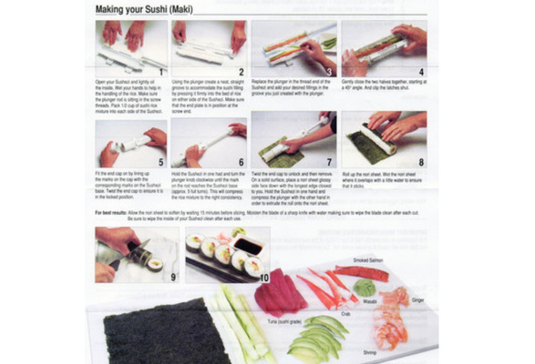 Kit-Sushi Rolls Made Easy DIY Sushi Bazooka Sushi Maker Mold Cooking Tools