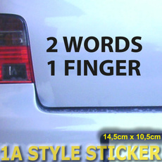 Off, finger, word, Stickers