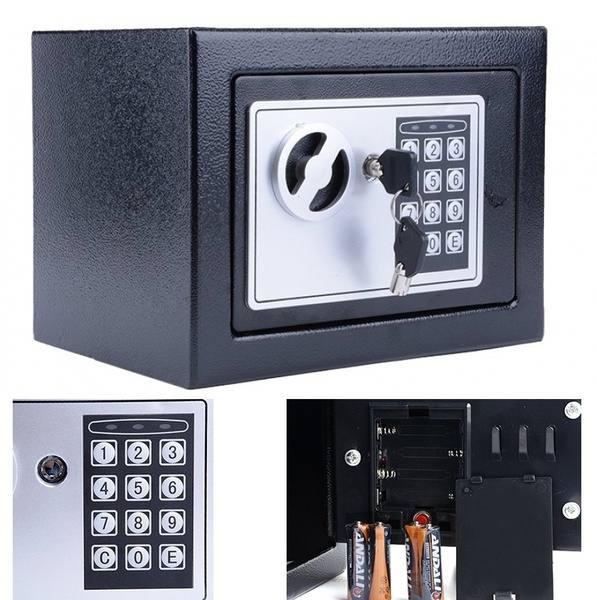 Electronic Deluxe Digital Security Safe Box Keypad Lock Cash Jewelry Gun Storage 