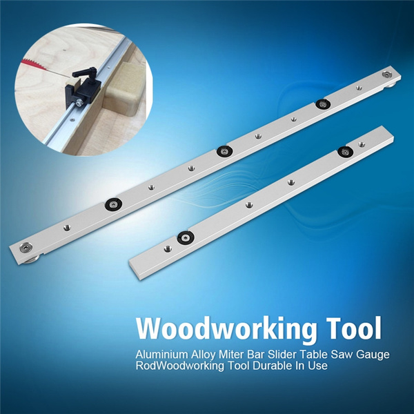 Fdit Aluminiumlegering Miter Slider verstekrail rail Mitre Guage Bar Slider tafelzaag mes staaf houtbewerkingsgereedschap (450