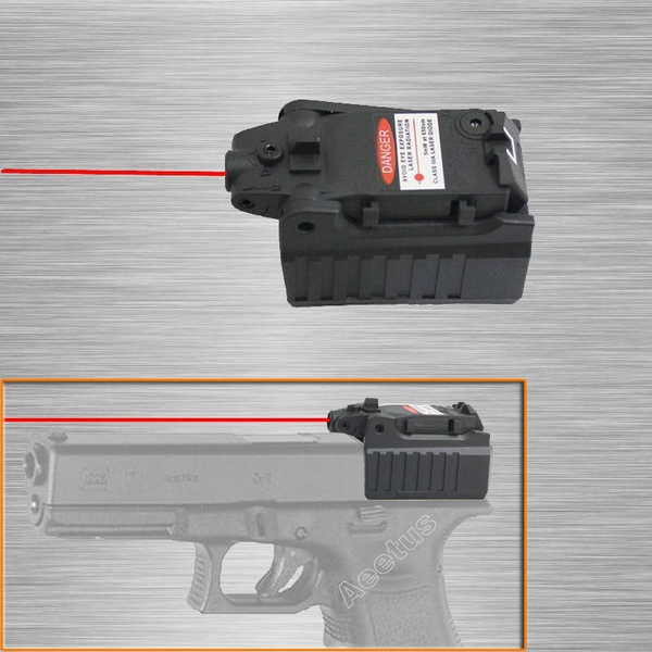 Compact Pistol Hand Gun Red Laser Sight Scope for Glock 17 18C 22 34 Series 