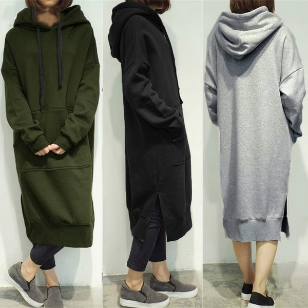 hoodie dress maxi