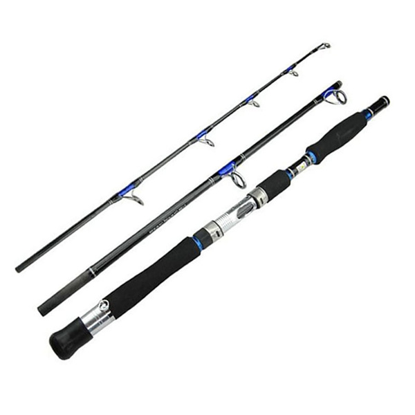 Boat Jigging Fishing Rod 2.1M 3 Sections Carbon Fiber Saltwater Spinning Lure 
