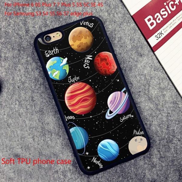 Space Solar System Science Planets Phone Case Shell For IPhone 6 6S Plus 7 7 Plus 5 5S 5C SE Cell Housing Cover