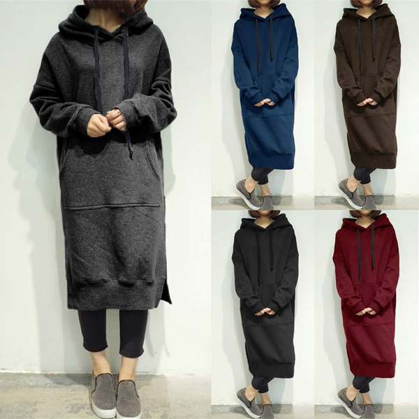 hoodie long dress