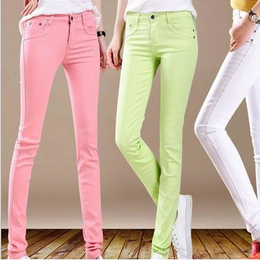 Elisa Cavaletti Regina Slim Denim Trousers Pink | Cilento Designer Wear