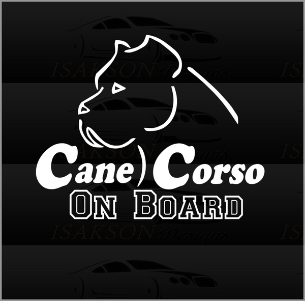 Cane corso hot sale window decals