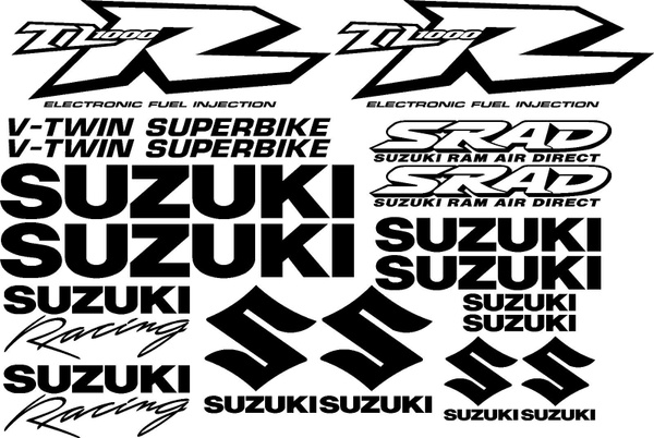 1Set Suzuki TL1000r TL1000 TL 1000r #2 decals motorbike motorcycle ...