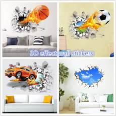 PVC wall stickers, Blues, Basketball, Home Decor