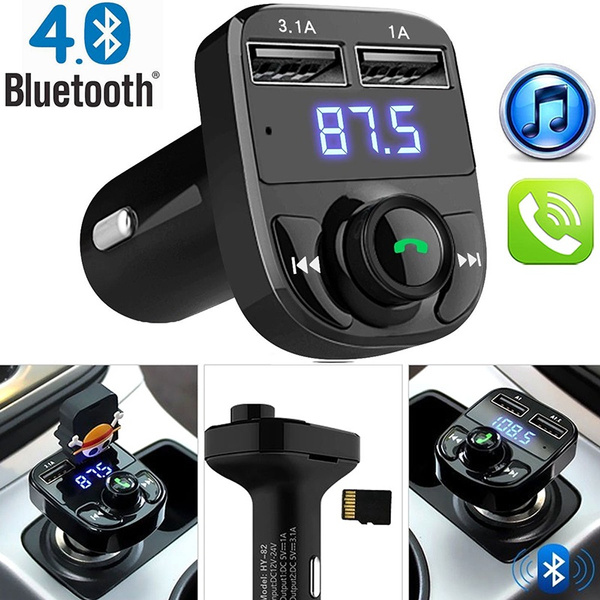 Bluetooth Car FM Transmitter Hands Free MP3 Player With USB Charger Kit New P3D7 