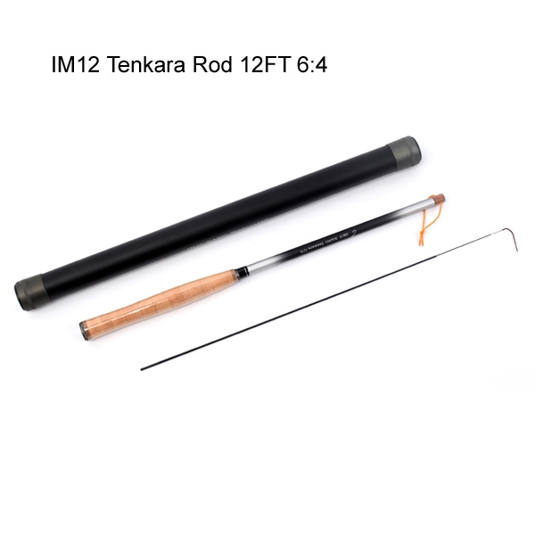 Aventik High Carbon IM12 Telescopic Tenkara Fly Rod 12FT 6:4& Carbon Rod  Tube