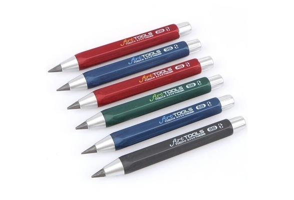 10cm Mechanical Sketching Pencil Art Drawing Pen 6pc A Set 2B,3B,4B,5B,6B,8B
