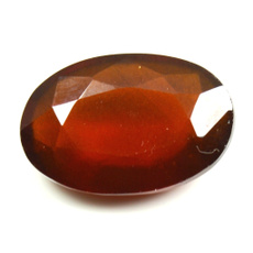 hessonitegemstone, ovalfactedhessonite, cutstoneforjewelrymaking, oval