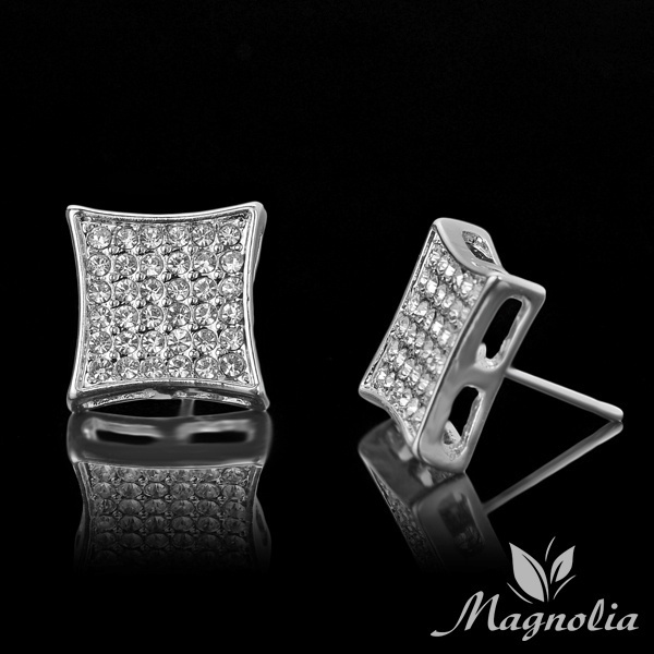 2015 Popular Hip Hop Bling Stud Earring 