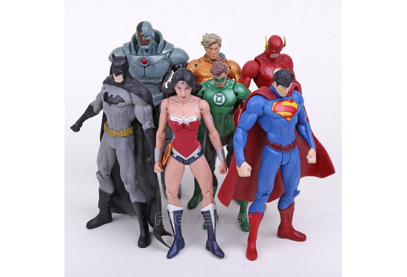 7PCS Superman Wonder Woman Batman Action Figure Toy DC Comic Justice League  Xmas