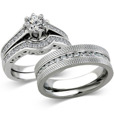 Steel, Wedding, Stainless, Bridal