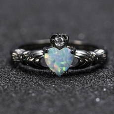 Heart, Fashion, Jewelry, whiteopalring