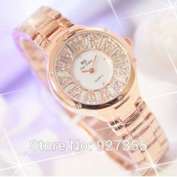 BS Bee Sister Brand Women Watches High Quality Austrian Diamond