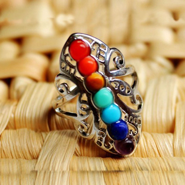 Seven chakra sale ring