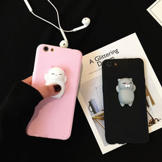 Hot Sale Squishy 3D Anti Stress Sleep Kitty Cat TPU Soft Phone Case Cover For Iphone X 8 8Plus 7 7plus 6 6s Plus 5 5s SE Samsung Galaxy Note 8 S8 S8 Plus S7 S7edge S6 S6edge S5 J7 J5 J3(2017) A7 A5 Huawei Mate 9 P10 P10 Plus
