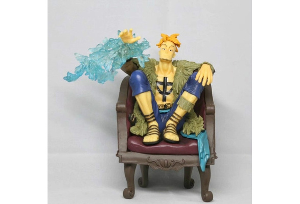 Kids Toy Anime One Piece Marco Phoenix Ichiban Kuji C Sitting Chair Pvc Action Figure Collection Model Toy Gifts 1pcs Wish
