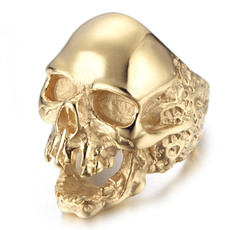 Heavy, goldplated, Goth, Skeleton