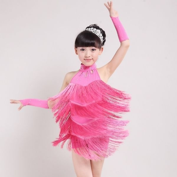 Children Girls Professional Latin Dance Dress Ballroom Dance Competition Dresses Kids Modern Waltz tango Cha Cha Costumes