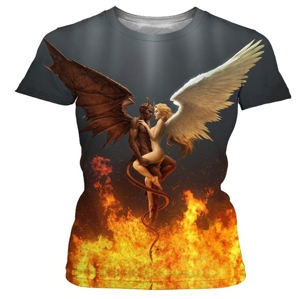 Devil sales angel shirt