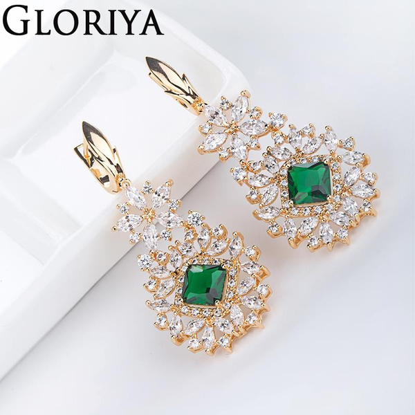 Gold Plated Indian Jaipur Hoop Earrings | Juulry.com