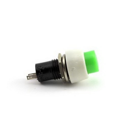 2pcs Green Mini 2 pin Round Toggle Selflocking Power ON/OFF Push Button ...