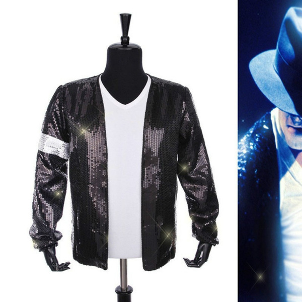 MJB2C-Style of Michael Jackson Billie Jean Costume Armband Sequin Jacket