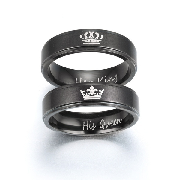 Buy Karatcart 'You are My Only Love' Black Metal Couple Rings for Girls and  Boys at Amazon.in