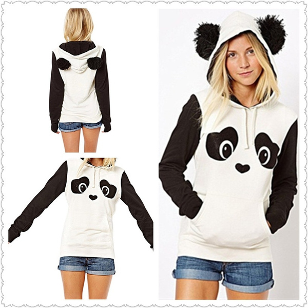 fluffy panda hoodie