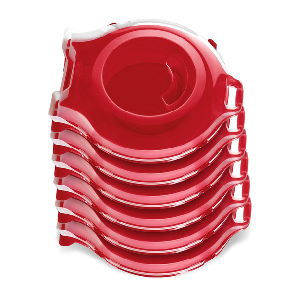 Sterilite 24 Inch Clear Lid Nesting Christmas Wreath Storage Box (6