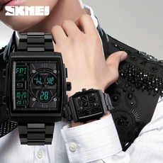 Sport Men Dual Display Digital Quartz Multifunction Countdown Casual Watch 50M Waterproof  Wristwatch SKMEI