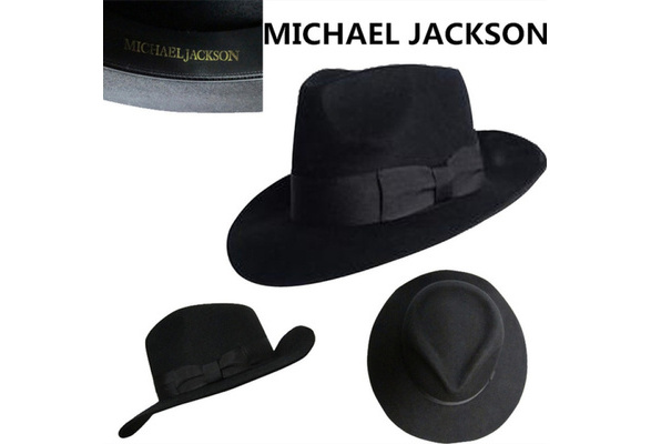 Black Wide Brim Jazz Gentleman Hat 