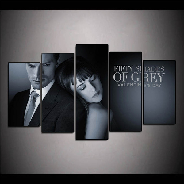 Not Framed Or Stretched Hd Canvas Print Home Decor Wall Art Painting Fifty Shades Of Grey Fashion Movie Poster Size 100cm By 55cm Wish